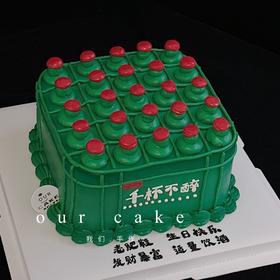 一箱酒/千杯不醉蛋糕（绿色外观色素偏重，介意慎拍）-低糖处理无添加