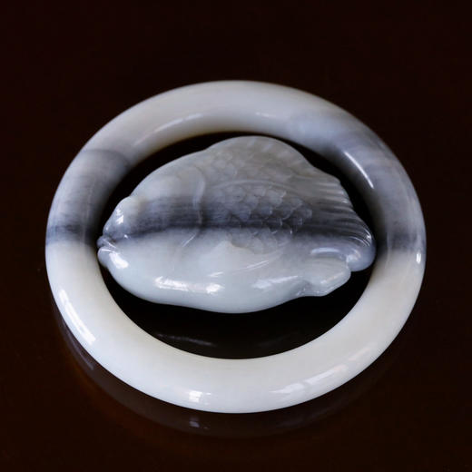 和田玉（青花）手镯--福镯47.46g/54.5#/10mm 商品图2