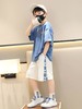 童装男童夏季运动套装儿童洋气时髦短袖短裤两件套2023大童夏装潮 商品缩略图3
