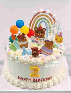 【小熊派对】款式二(侧面数字可留言更改）