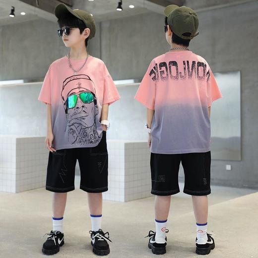男童夏装短袖套装2023新款中大童儿童帅气男孩夏季时髦薄款洋气潮 商品图1