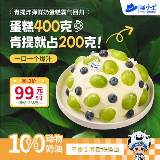 糕小生『青提炸弹鲜奶蛋糕』糕小生夏季系列，青提炸弹鲜奶蛋糕，一口一个爆汁 商品图0