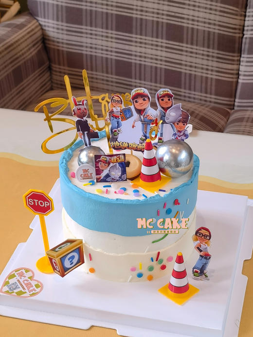 地铁跑酷装饰蛋糕 商品图1