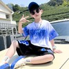 男童夏装短袖套装2023新款中大童洋气酷帅男孩夏季时髦儿童网红潮 商品缩略图0