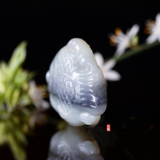 和田玉（青花）挂件--发财鱼52.38g 商品图2