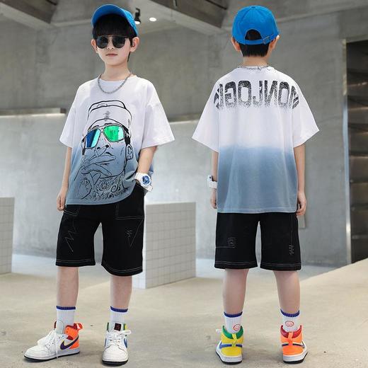 男童夏装短袖套装2023新款中大童儿童帅气男孩夏季时髦薄款洋气潮 商品图3