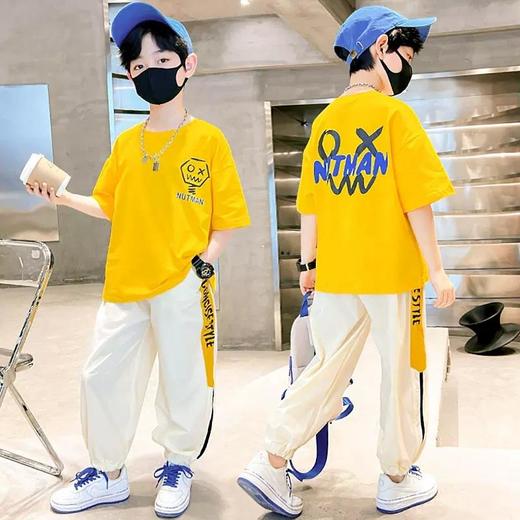儿童装男童夏装套装2023新款夏季男孩中大童运动薄款夏款酷帅气潮 商品图0