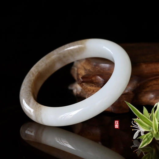 和田玉（糖白玉）俄料手镯--平安镯 商品图7