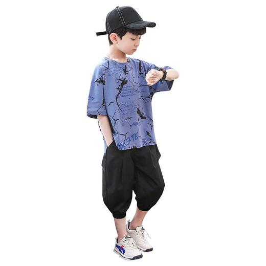 儿童装男童夏装套装新款网红洋气潮装中大童2023年休闲韩版两件套 商品图4