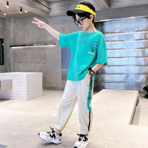 儿童装男童夏装套装2023新款夏季男孩中大童运动薄款夏款酷帅气潮 商品图3