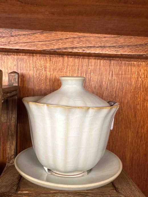 2800问鼎汝窑矮菊盖碗 商品图6