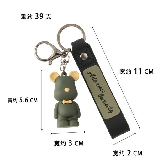 【应季好物】任选创意北欧暴力熊钥匙扣3个19.9 商品图6