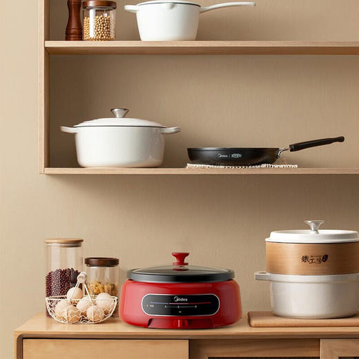 美的（Midea） 电火锅多功能锅电热煮锅家用多用途锅智能防干烧大容量多功能分体 EHG2801 商品图4