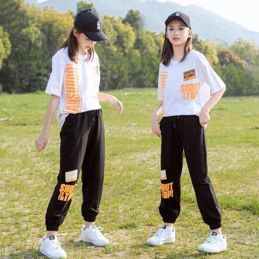 女童夏季套装2023新款洋气夏装儿童运动13岁女孩中大童时髦两件套 商品图2