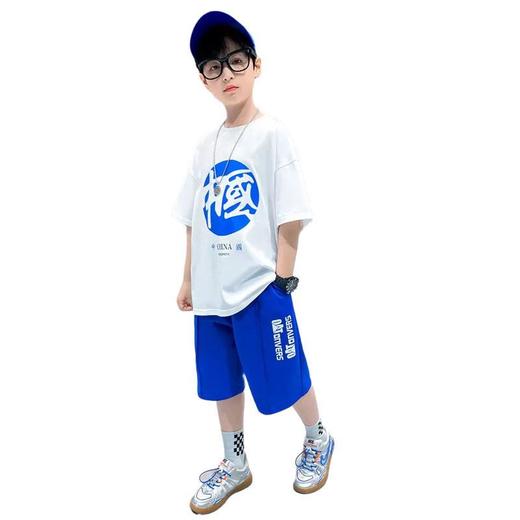 童装男童夏装套装运动2023新款韩版潮中大儿童短袖两件套休闲网红 商品图4