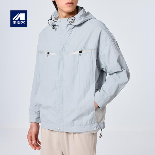 墨麦客男装2023夏季新款夹克男士休闲时尚户外冲锋衣防晒水洗透气 商品图0