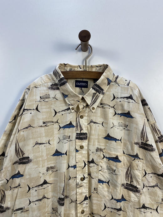 90年代 Vintage puritan 100% 全棉 夏威夷衬衫_HWIS(3XL) 商品图0