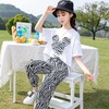 童装女童套装2023夏季韩版中大童休闲短袖上衣T恤裤子运动两件套 商品缩略图0