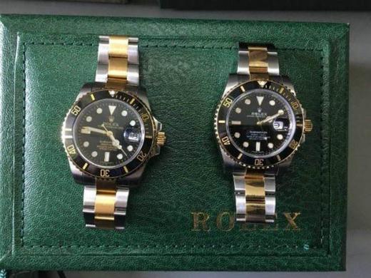 AR厂超强神力作间金黑水鬼复刻手表一比一手表n厂c厂clean厂vs厂与正品对比 商品图2