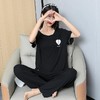 夏季莫代尔睡衣女款三件套短袖短裤长裤女士冰凉家居服套装代发 商品缩略图1