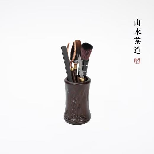 台隆金-家用泡茶工具黑檀山水茶道六君子【不支持补差，非质量问题不退不换】S 商品图1