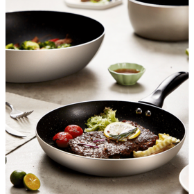 美的 锅具套装厨具烹饪组合家用电磁炉燃气灶不粘锅炒锅奶锅煎锅 MP-SL0303