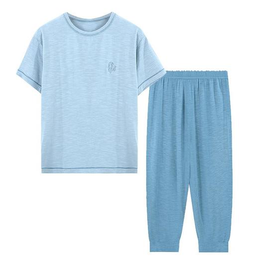 中大童薄款居家服夏季新款男女童短袖长裤莫代尔睡衣空调服批发 商品图4
