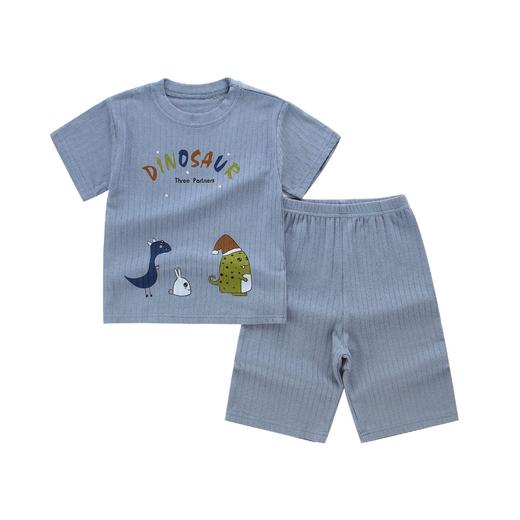 【两件套】韩版中大童短袖男女童春夏卡通学生套装儿童七分裤宽松 商品图4