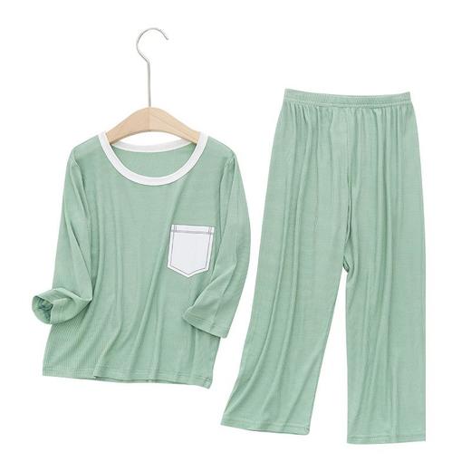 好心好益男女童空调服夏季薄款睡衣春夏打底童装中大童儿童家居服 商品图4