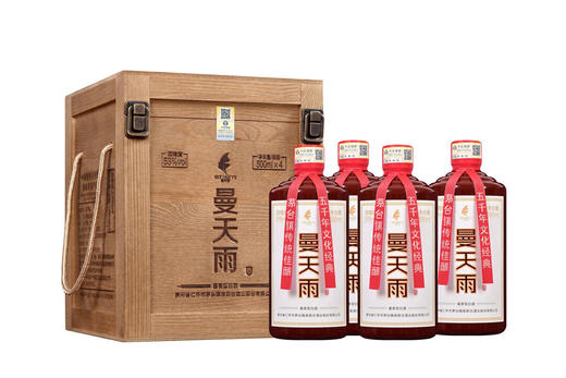 曼天雨酱酒木箱装53%vol 500ml/瓶- 4瓶起购 商品图1