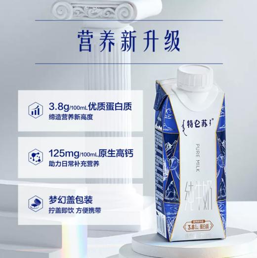 250ml*10特仑苏高钙牛奶全脂调制乳利乐梦幻盖 商品图1