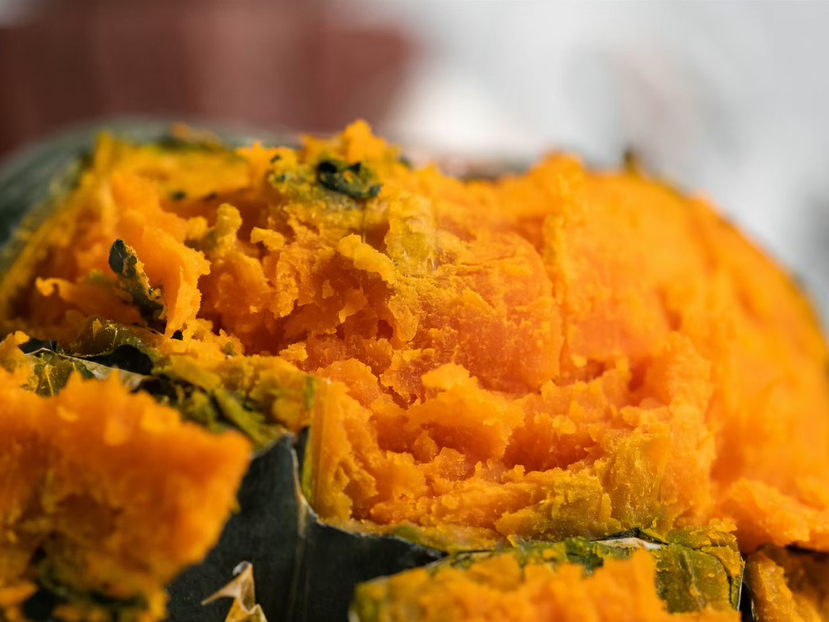 早餐好搭档：叁色栗栗南瓜！香甜粉糯，仔细品尝有一股蟹黄的香味～