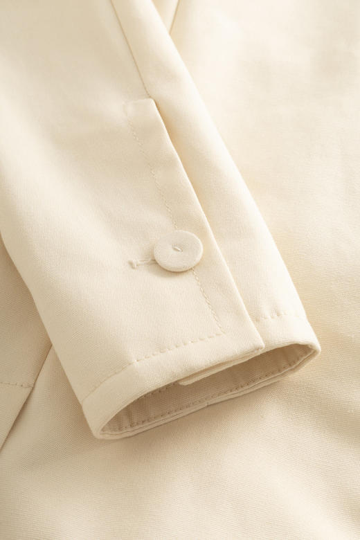 Mark Kenly Domino Tan  奶油色JUSTINE收腰短夹克 商品图6