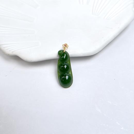 D18K碧玉吊坠-四季豆 商品图0