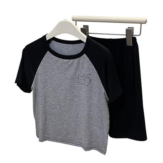 男童夏季莫代尔短袖短裤家居服薄款空调服短袖插肩睡衣两件套批发 商品图4