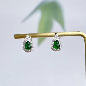 S925翡翠耳环-葫芦