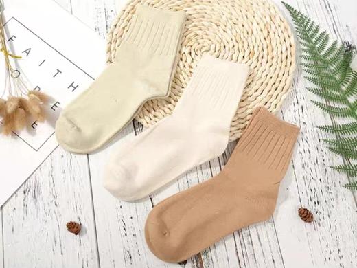 素道有机棉  女款棉袜 sus0003（平纹） 商品图1