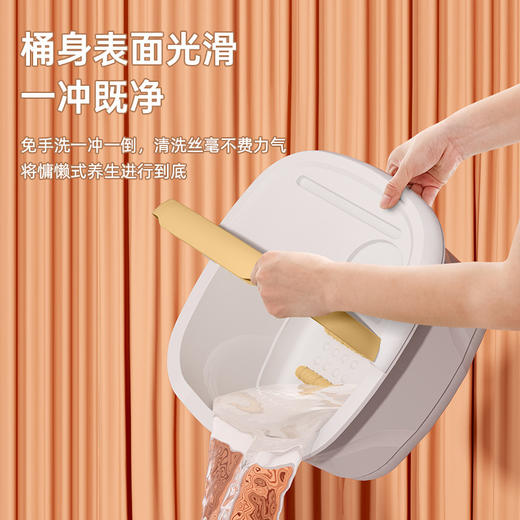 【加厚升级泡脚桶】小型家用保温按摩桶足浴桶 加高深桶宿舍塑料足疗桶洗脚盆 商品图1