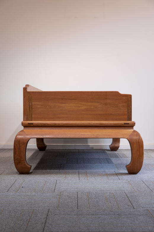 红桥红  家具严选  缅甸花梨（大果紫檀）  【205弯腿三围独板 罗汉床两件套 两拼】 商品图7