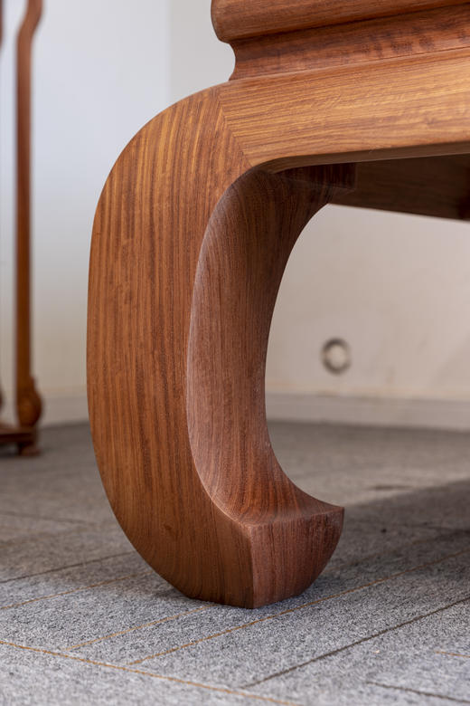 红桥红  家具严选  缅甸花梨（大果紫檀）  【205弯腿三围独板 罗汉床两件套 两拼】 商品图8