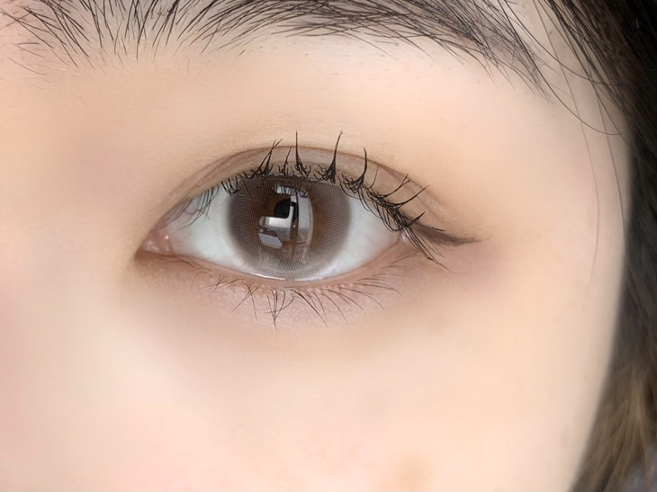 iMUDI美瞳 年抛隐形眼镜 奶泡泡 14.0mm 1副/2片 左右度数可不同-VVCON美瞳商城7