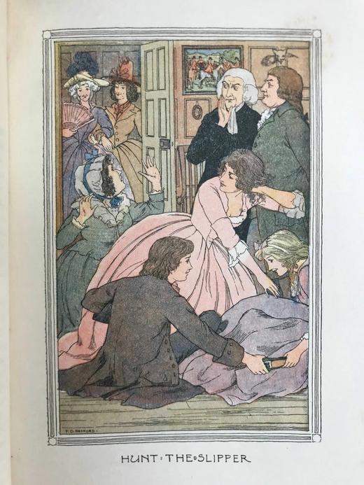 工坊特装本！1898年 戈德史密斯《威克菲尔德牧师》 12幅彩色插图 真皮精装32开 商品图13