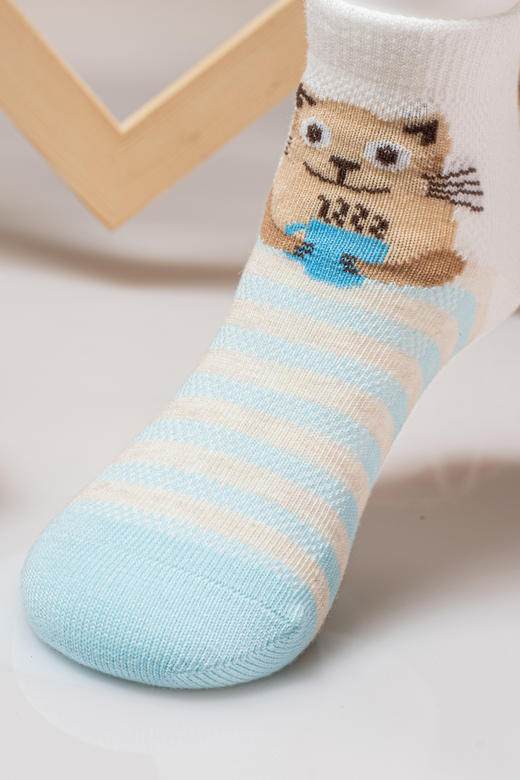 小童条纹直板袜无骨精梳棉袜柔软舒适吸汗透气【2313202】 商品图3