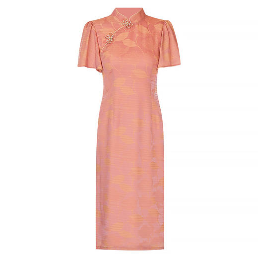 新款荷叶袖改良旗袍连衣裙 OY230188 商品图4