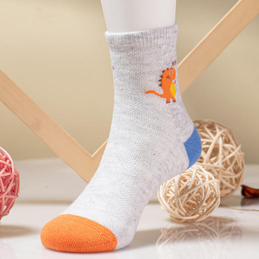 中童网面网眼休闲袜无骨精梳棉袜吸汗透气防臭【2313203】 商品图1