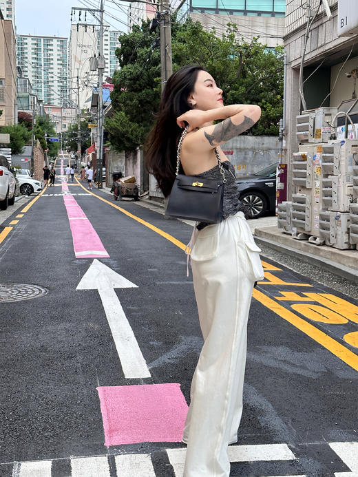 DUO智仙生 珍珠绸多口袋功能性休闲运动裤 商品图3