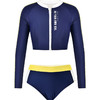 sisia2023新款泳衣女夏时尚撞色性感长袖防晒冲浪运动分体泳衣 商品缩略图4