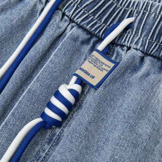 HX 夏季水洗牛仔五分裤宽松版型C207320018101短裤 商品图8