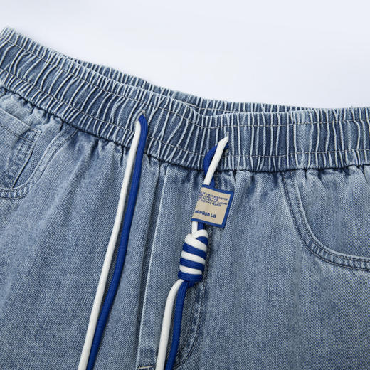 HX 夏季水洗牛仔五分裤宽松版型C207320018101短裤 商品图6