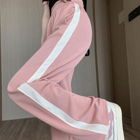 夏季新款冰丝薄款运动裤，采用垂感阔腿设计，舒适百搭，显瘦直筒裤子女。不仅透气性好，还具有吸汗快干的优点，让你在运动中始终保持干爽舒适。无论是户外运动还是日常休闲，都是你的不二选择！